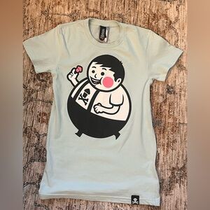 Johnny Cupcakes Light Blue Kids Tee with Graphic